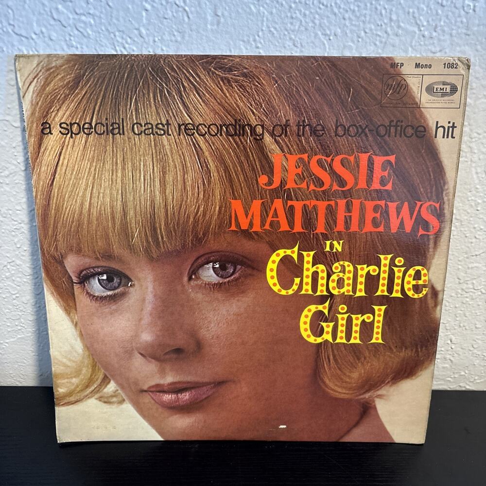 Jessie Matthews In Charlie Girl Musical Soundtrack 1966 MFP-1082 Vinyl 12''